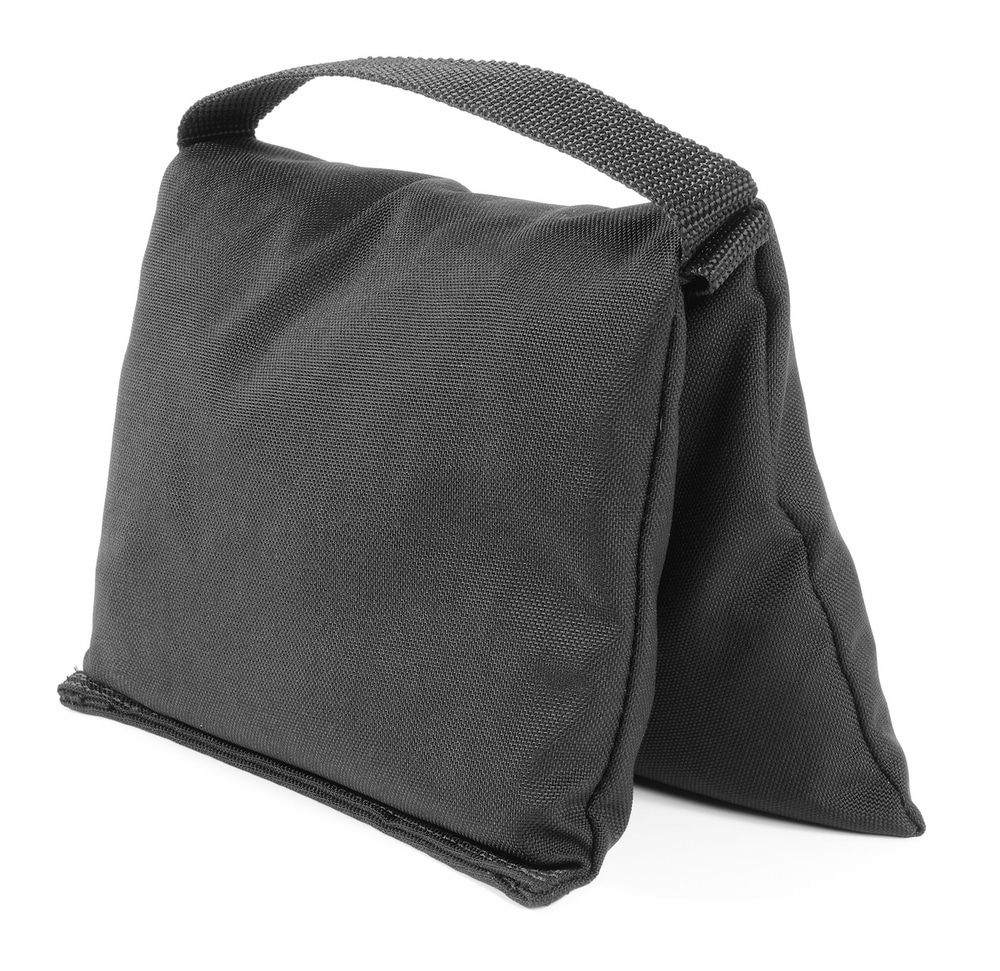 filled heavy duty single pocket saddle sandbag 20lb black 102.jpg 15LB Shot Bag