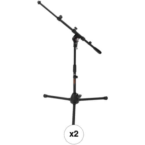 Short Tripod Mic Stand With Telescoping Boom
